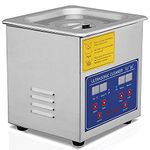 MMOBIEL Ultrasonic Cleaner - Capacity 1.3L - Ultrasonic Jewellery Cleaner Machine - Ultrasonic Glasses Cleaner with Heater and Timer - Sonic Cleaner for Jewellery, Glasses, Dental/Lab Tools and more