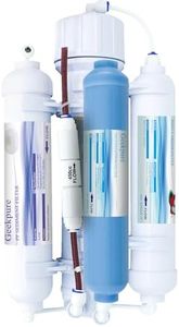 Geekpure 4 Stage Portable Aquarium Reverse Osmosis Water Filter System 100 GPD - with Deionization DI Filter TDS to 0 - Countertop Water Purifier
