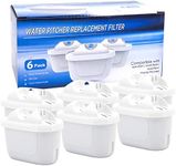 6 Pack Water Filter for All Brita M