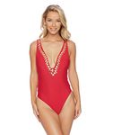 Athena Women's Plunge One Piece Swimsuit