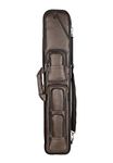 ASKA Soft Leatherette Pool Cue Case/Bag, Choice of Style (4B8S Brown)