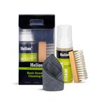 Helios Sneaker Cleaning Solution with 150ML ||Shoe Brush || Sports Shoe Cleaner ||Shoe Cleaner ||White Shoes Cleaner||Shoe Cleaning Kit with Microfiber Towel (Blue, 150 ML(Pack of 1))