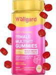 Wellgard Womens Multivitamins Gummies, Vegan, with B6, B12, C, D, Zinc & Biotin, Energy, Immunity, Skin, Hair & Nails, Hormonal Health, Female Multivitamins, 60 Gummies