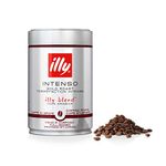 illy Coffee - Intenso Coffee Beans - Dark Roast - 100% Arabica Whole Coffee Beans - Ideal for Moka Pots, Filter Coffee, Espresso and Lungo Coffees - 250g Tin