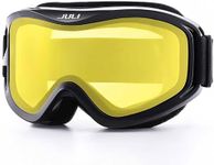 Juli Ski Goggles,Winter Snow Sports Snowboard Over Glasses Goggles with Anti-Fog UV Protection Double Lens for Men Women & Youth Snowmobile Skiing Skating