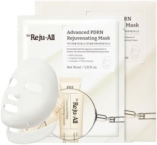 Dr.Reju-All Advanced PDRN Rejuvenating Mask - Face & Neck Korean Sheet Mask with 1,200 ppm PDRN, Collagen & Copper Peptides - Hydrating & Soothing, Skin Repair (1.2 Fl Oz x 4EA)
