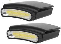FISHNU COB Cap Clip Light 2-Pack – 90 Lumens, 3 Modes, Rotatable Head, Hands-Free – Perfect for Dog Walking, Outdoor Activities & DIY Tasks(2 Pack)