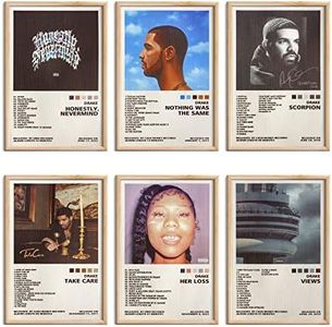 ManRule Drake Poster Set of 6 Album Cover Posters Music Posters for Room Aesthetic Canvas Wall Art for Teens Room Decor UNFRAMED (Drake),8 x 10 Inch