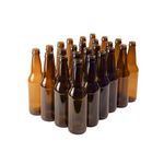 Home Brew Ohio 5208 12 oz. Crown Cap Amber Longneck Bottles (Pack of 24)