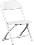 Flash Furniture 2 Pack Kids White Plastic Folding Chair