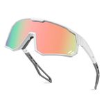 Karsaer Polarized Cycling Glasses Sports Sunglasses, UV400 Protection Baseball Running Glasses for Men Women Youth E1267