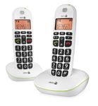 Doro PhoneEasy 100W DECT Cordless Phone with Amplified Sound and Big Buttons, NO Answerphone (Twin Set/White) [UK and Irish Version]