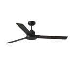 Monte Carlo Fans Canada 3JVR52MBK Jovie - 3 Blade Ceiling Fan In Modern Style-15.4 Inches Tall and 52 Inches Wide,