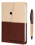 CrownLit Personalised Notes Diary with Personalized Pen, Gift Combo, Size: A5