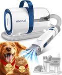 oneisall Dog Grooming Kit, Dog Grooming Clippers, Professional Pet Grooming Vacuum with 7 Pet Grooming Tools for Shedding Thick & Thin Dogs Cats Pet Hair