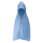 100% Cotton Baby Soft Hooded Robe Bath Towel Wrap Colour: Blue Towel