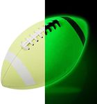 Civaner Glow in The Dark Football Light Up Youth Size Footballs for Kids Teens and Adults Junior Football Small Luminous Sports Balls Gifts for Boys School Games Outdoor Activity