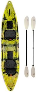 Brooklyn 13.0 Pro Tandem Kayak 12-Foot, 8 inch 2 or 3 Person Sit On Top Fishing Kayak (Lime camo)