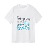 Sanqidu Promoted to Big Brother Tees Announcement Clothes Baby Boy Big Brother T Shirts Tops Toddler Novelty Gift Summer Outfit (I'm Going to be a Big Brother-White, 2-3 Years)