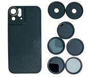 System-S ND Filter Set 37 mm Neutral Density Filter with Case for iPhone 12 Pro 73596018 Black