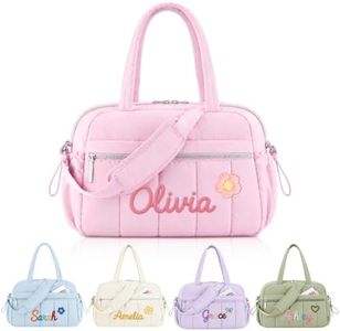 Personalized Dance Bag, Custom Name Sports Duffel Bag Gifts for Girls Kids