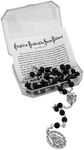 VILLAGE GIFT IMPORTERS Pewter NA Black Pearl Beads