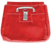 Extra Durable Strong Vinyl Sand Bag | Red PVC | 21" x 21" | Used to Support and Anchor Inflatables, Bounce Houses, Water Slides, Tents, and More | Holds Up to 50 Pounds | 4 Pack