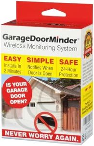 Garage Door Minder® Version II. 100% Wireless. Installs in Two Minutes! No Wi-Fi. in-Home Monitor & Alert System. Great for Seniors!