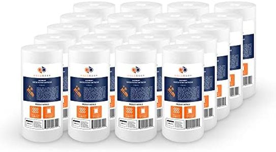 Aquaboon 5 Micron 10 x 4.5 Well Water Sediment Filter Replacement Whole House Water Filter Cartridge Compatible with DGD-5005, WFHD13001B, 20-Pack