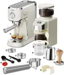 Gevi Espresso Machine 20 Bar with Grinder，Professional Espresso Maker with 35 Precise Grind Settings Burr Coffee Grinders Combos, Commercial Espresso Machines & Coffee Makers, Gift for Coffee Lover