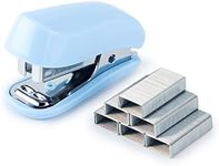 Deli Stapler, 20-50 Sheets Capacity with Staples and Staple Remover Set, Desk Stapler Office Staplers (Blue, 20 Sheet)