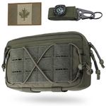 WYNEX Tactical Molle Admin Pouch for Vest, Molle Dump Pouch EDC Pouch Drop Pouch with Molle Loop Back Strap