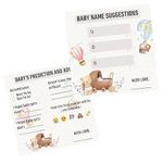 Craftminds Party Propz Baby Shower Games - Baby Shower Decoration Items Gift Cards for Games | Wishes, Prediction & Advice Name Suggestion Cards Family Members | Pack of 30 (15 Each)