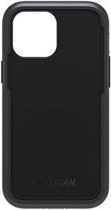 Pelican Voyager Series - iPhone 13 Case [Compatible With MagSafe] [Anti-Scratch] Magnetic Phone Case With Belt Clip Holster Kickstand [18FT MIL-Grade Drop Protection] Heavy Duty Rugged Cover - Black