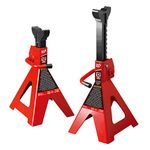 Torin Big Red T41202 Steel Jack Stands: 12 Ton (24,000 lb) Capacity, 1 Pair