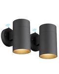 Ken & Ricky Dusk to Dawn Outdoor Wall Lighting, Outside Wall Light Fixtures,Modern Exterior Wall Sconce with Photocell Sensor for Porch Garage Patio Doorway Entryway House -2 Pack