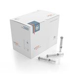 Ugo 10ml Empty Syringe (x100) - Disposable Single-Use Plastic Syringes without Needles - Sterile Medical Syringe for Dispensing Liquid - No Needle Measuring Syringe (Pack of 100)