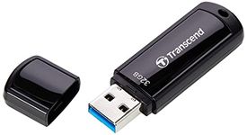 Transcend JetFlash 700 32GB USB 3.2 Gen 1 (USB 5Gbps) Flash Drive, Pen Drive, 5-year Limited Warranty, Black (TS32GJF700)