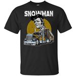 Jerry Reed Snowman Smokey and The Bandit Shirt,Black,Large