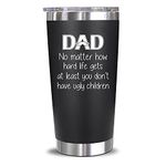 Gifts for Dad from Daughter, Son, Kids - Birthday Gifts for Dad, New Dad - Fathers Day Gift for Dad, Husband, Men - Best Dad Bday Present Idea for a Father, Men, Him - Dad Mug, 20 Oz Tumbler