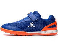 KELME Football Boots Astro Turf Kids Boys Athletics Training Shoes Soccer Shoes Teenager Indoor Outdoor Sneakers for Unisex Blue