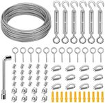 DIYLAND Wire Rope Kit, 35m/2mm Stai