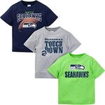 NFL Gerber Unisex Baby 3 Pack Short Sleeve Team Fan Tee Shirt