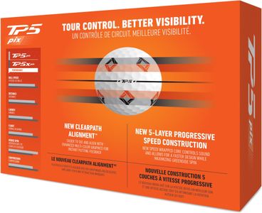 TaylorMade TP5 Pix Golf Balls, White – Premium Tour Performance