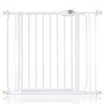 Bettacare Easy Fit Gate, 87.9cm - 95.9cm, White, Pressure Fit Stair Gate, Baby Gate for Doors Hallways and Spaces, Safety Barrier, Easy Installation