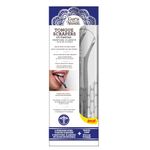 GuruNanda Stainless Steel Tongue Scraper - Helps with Bad Breath, Medical Grade 100% Stainless Steel Tongue Cleaner For Adults and Kids, Great for Oral Care (Silver, 2 Pack - Spoon Shaped)