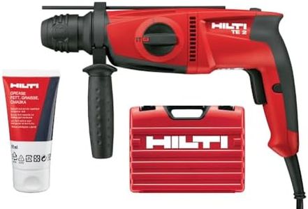 Hilti TE 2 110V SDS Plus Rotary Hammer, Corded Pistol-Grip Rotary Hammer for Drilling and Hammer Drilling Into Concrete, Masonry and Stone (228083)