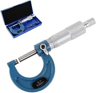 HDLNKAK Outside Micrometer, 0-1" Machinist Micrometer, 0.0001" Graduation Micrometer Set, Alloy Precision Micrometer, Machinist Tool, Micrometer Standard with Case