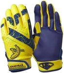 Louisville Slugger Savannah Bananas Youth Genuine V2 Batting Gloves - Yellow/Navy, Medium