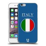 Head Case Designs Italy Italian Italia Flag Patches Set 2 Soft Gel Case Compatible With Apple iPhone 6 / iPhone 6s